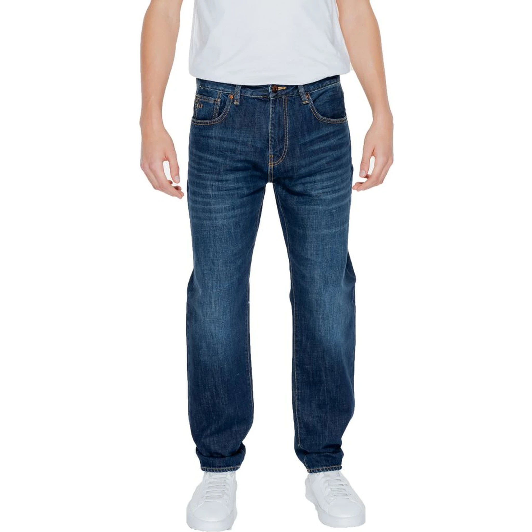 Blue Cotton Skinny Jeans