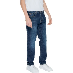 Blue Cotton Skinny Jeans