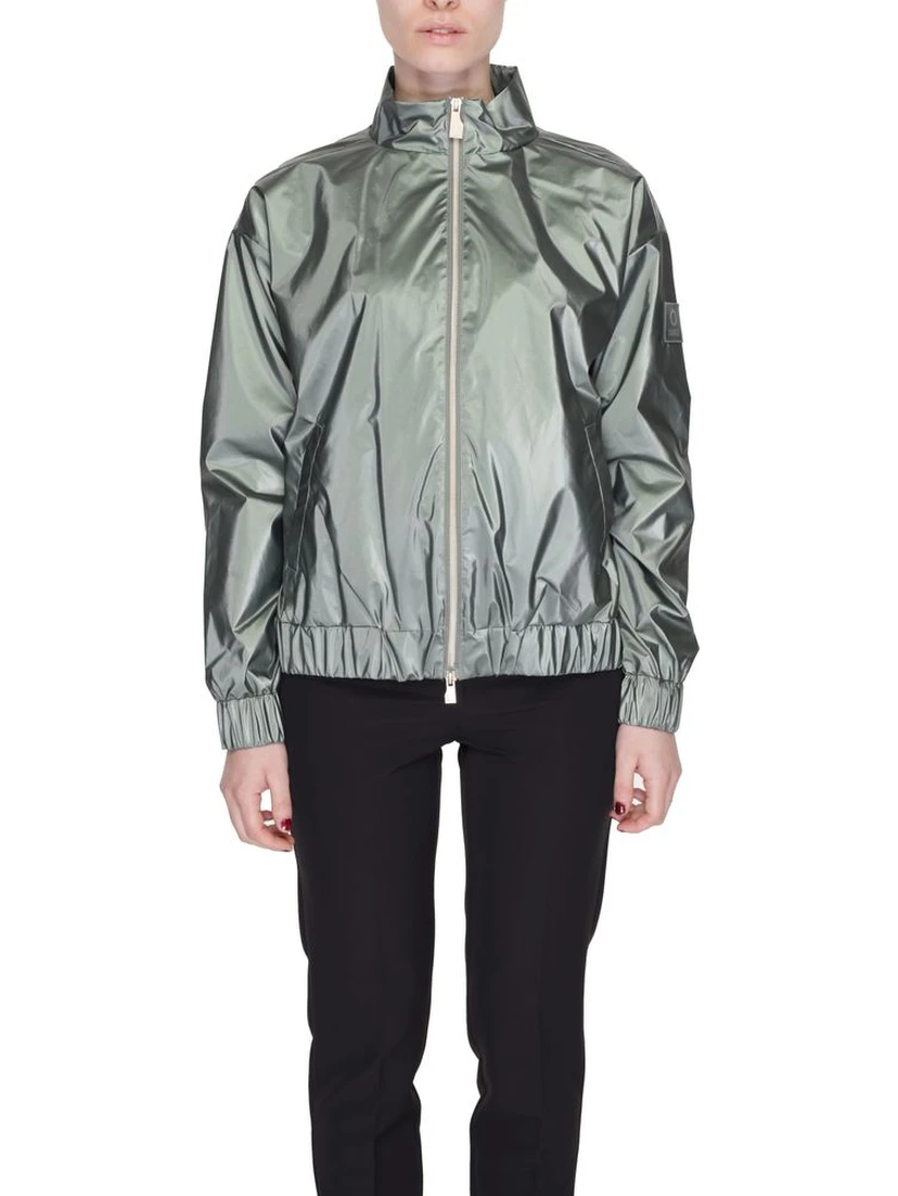 Green Polyester Shell Jacket