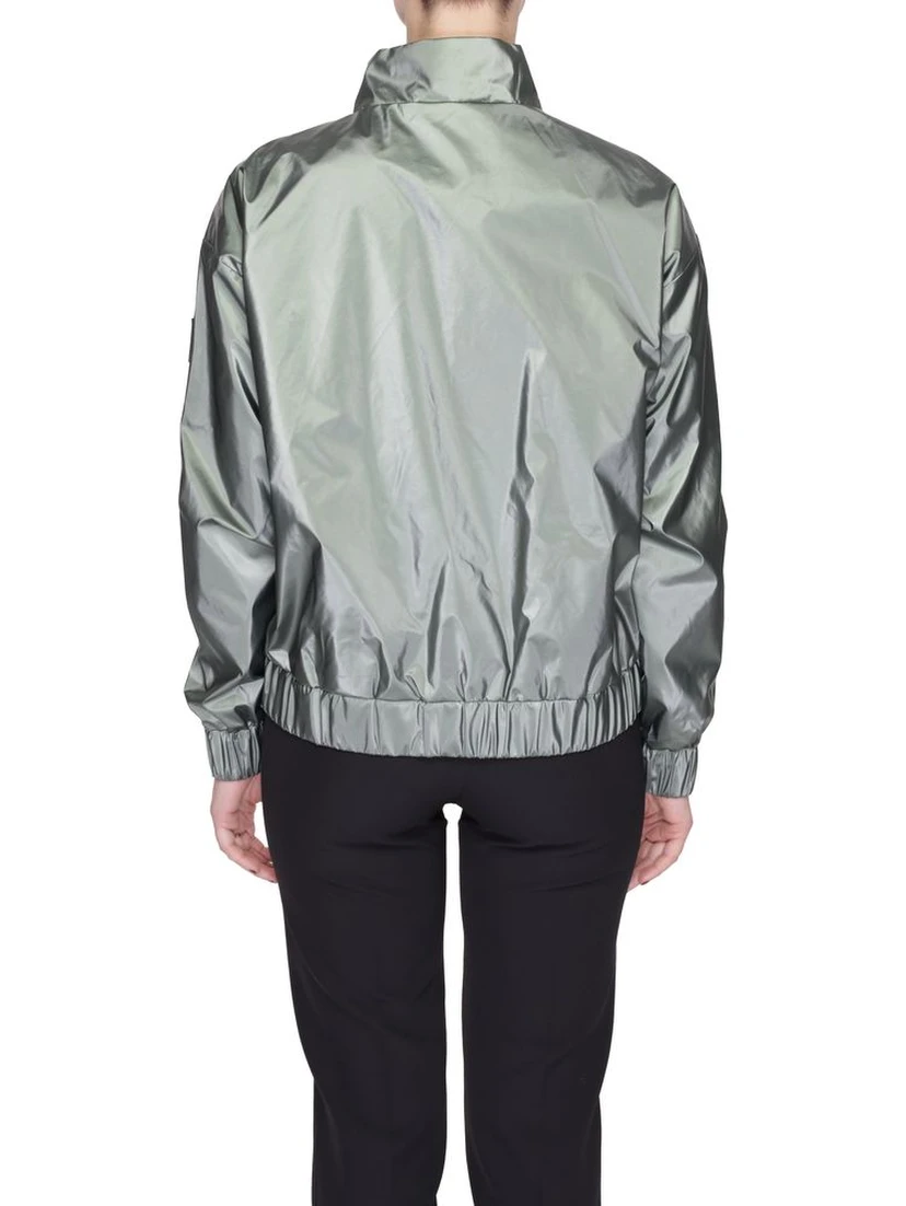 Green Polyester Shell Jacket