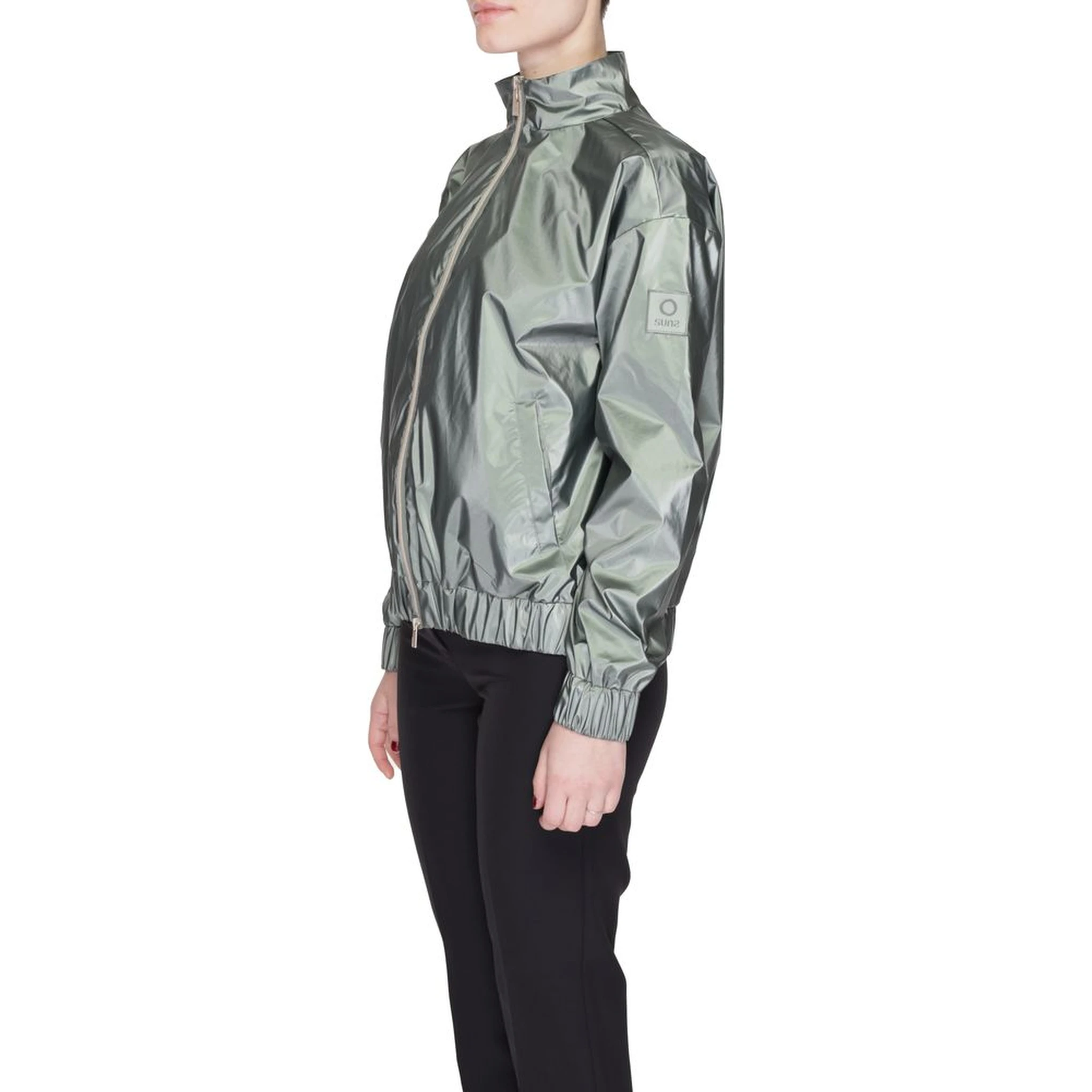 Green Polyester Shell Jacket