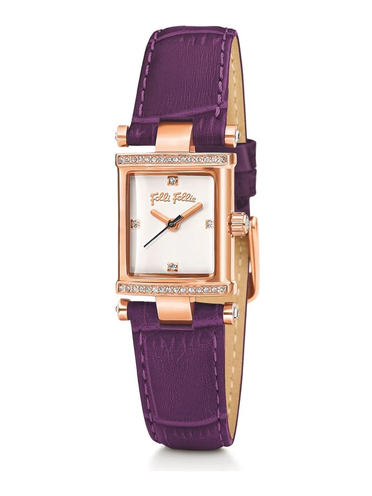 Purple Leather Dress Watch