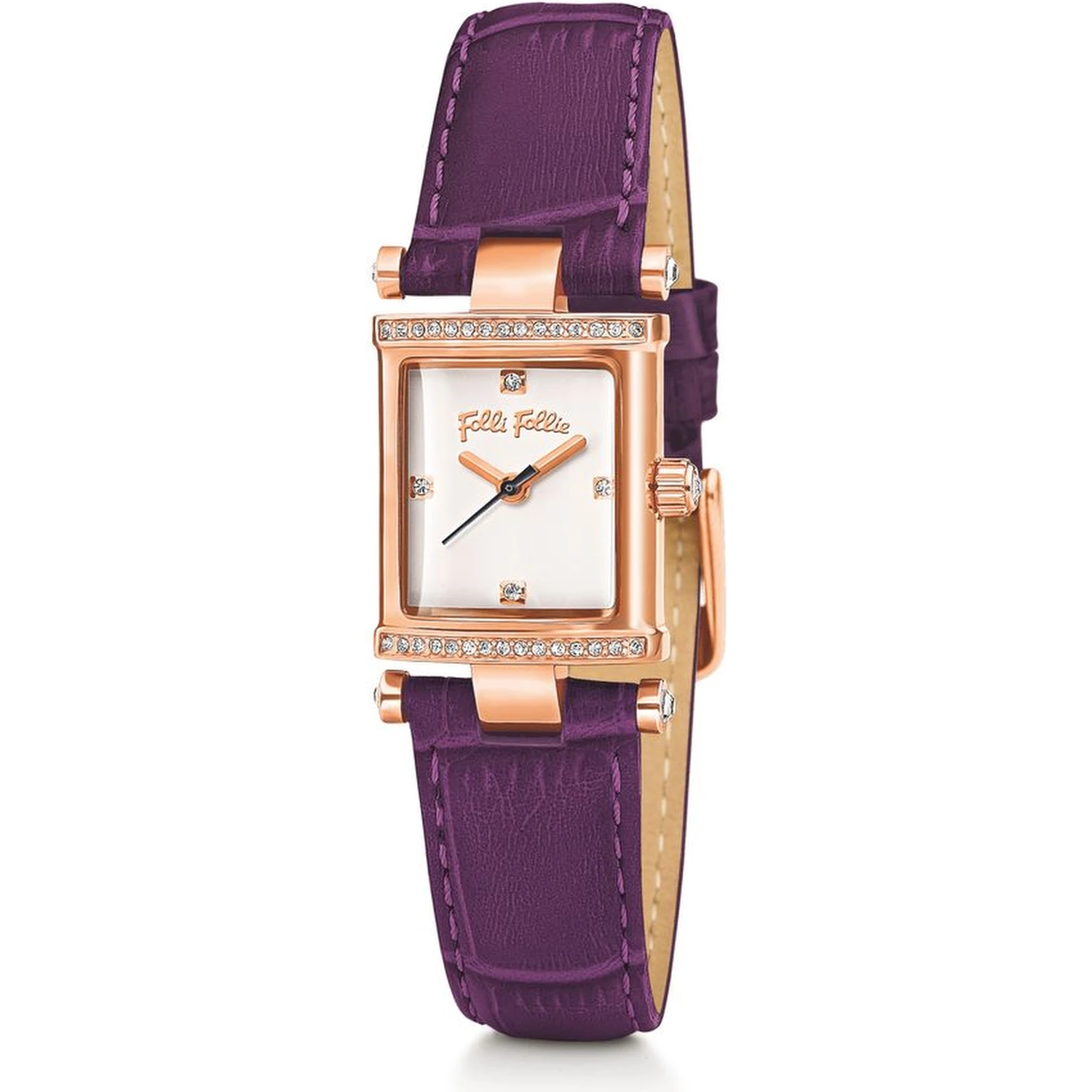 Purple Leather Dress Watch