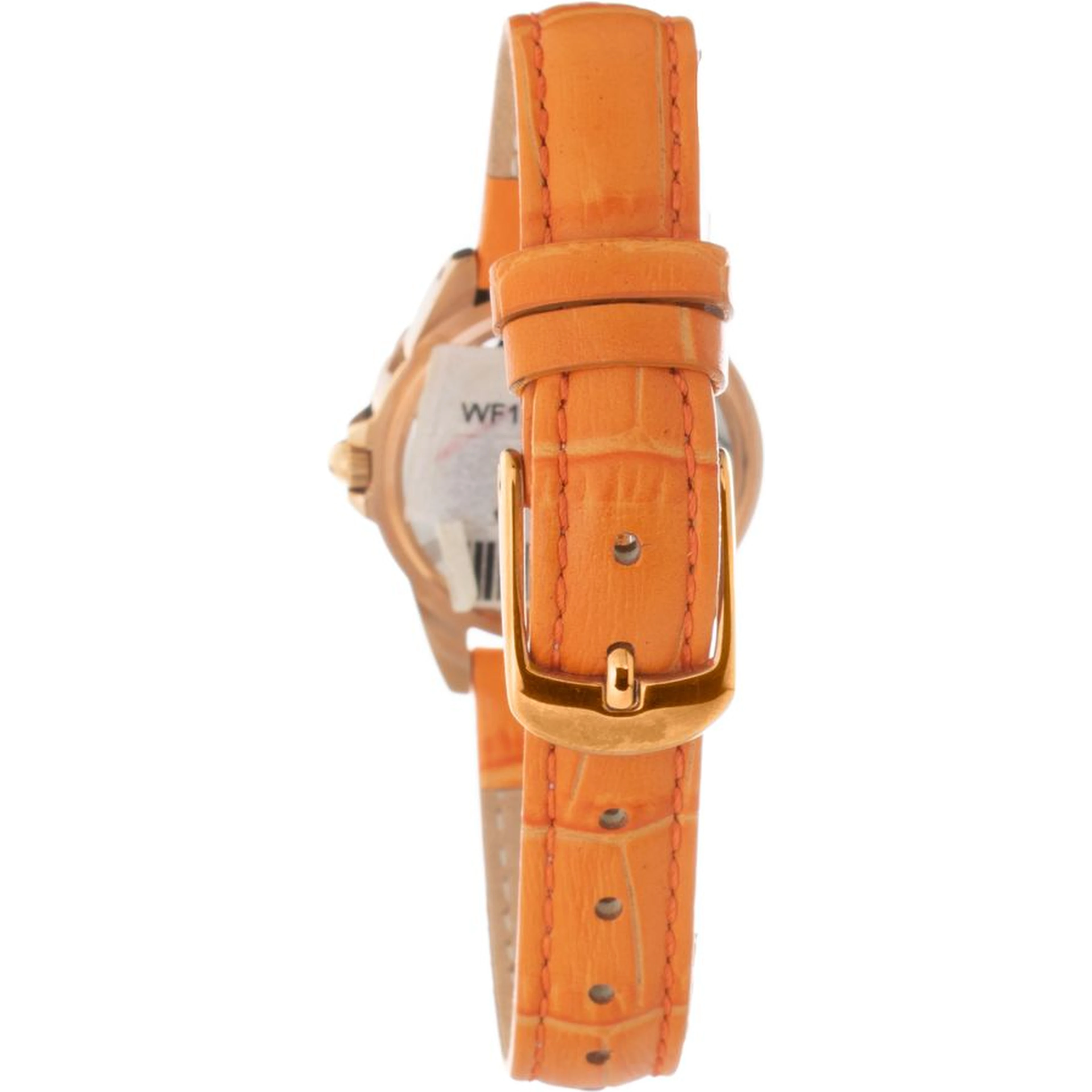 Orange Leather Dress Watch