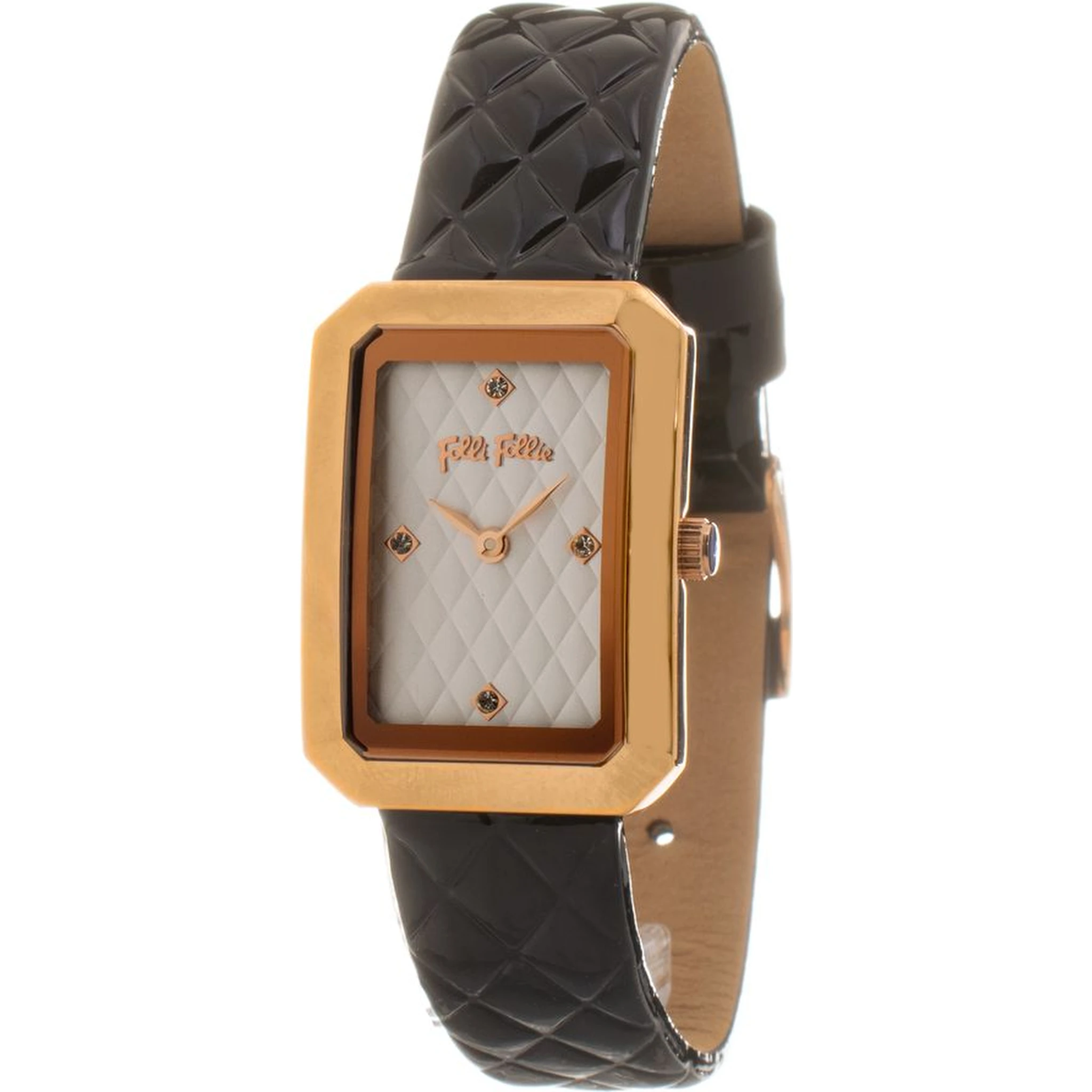 Black Leather Dress Watch