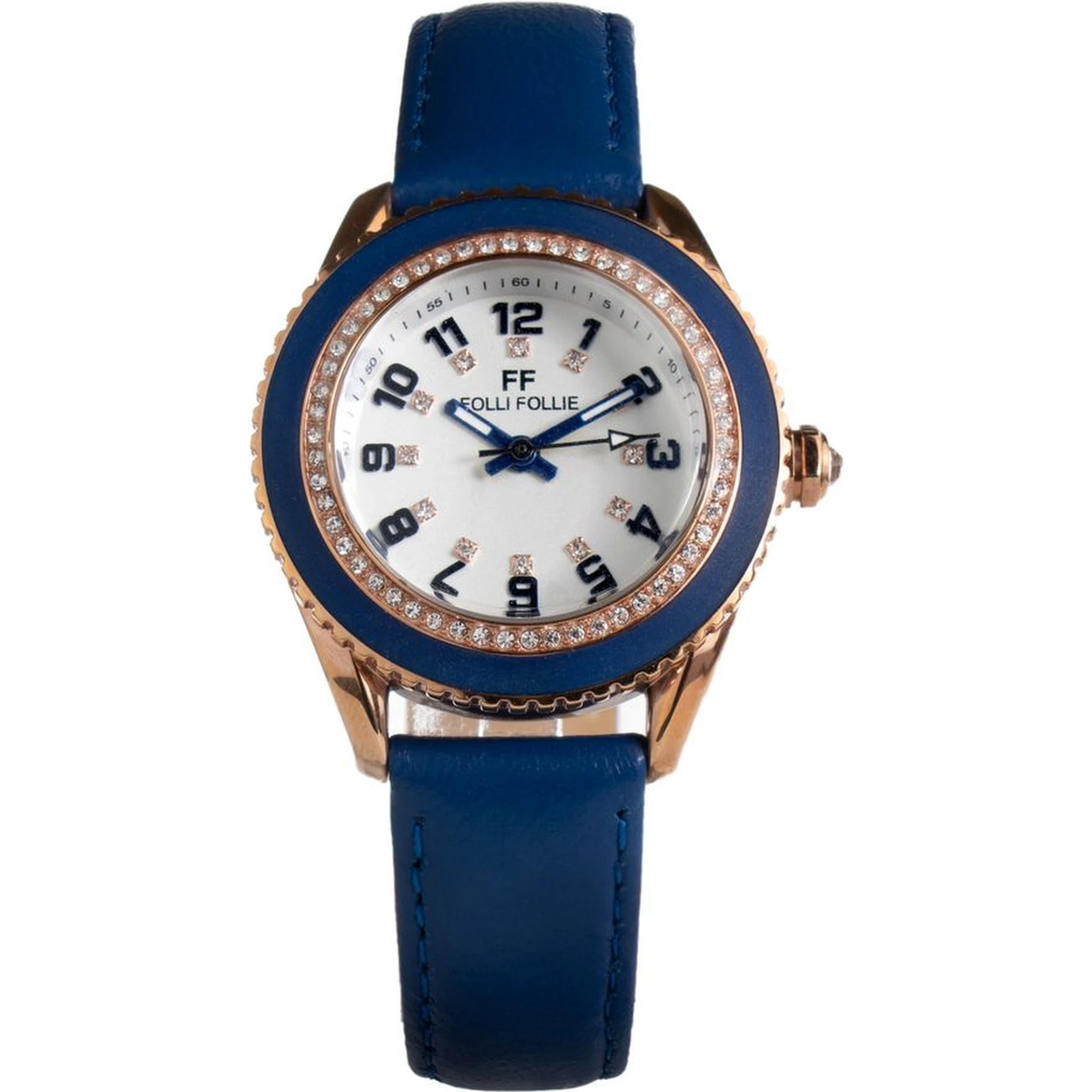 Blue Leather Dress Watch