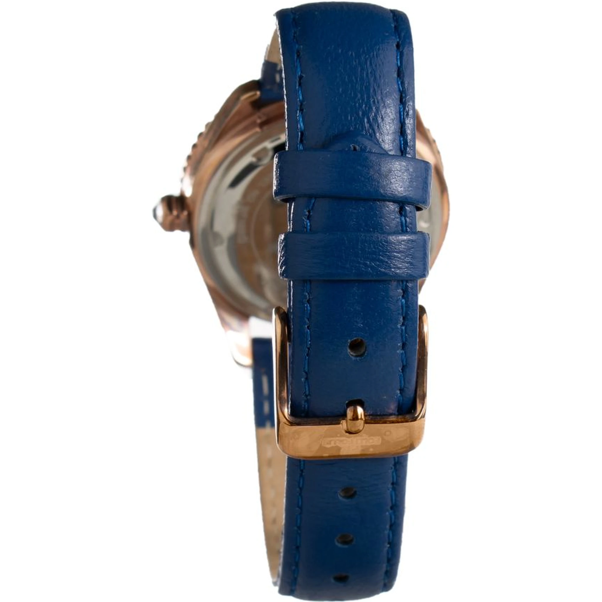 Blue Leather Dress Watch