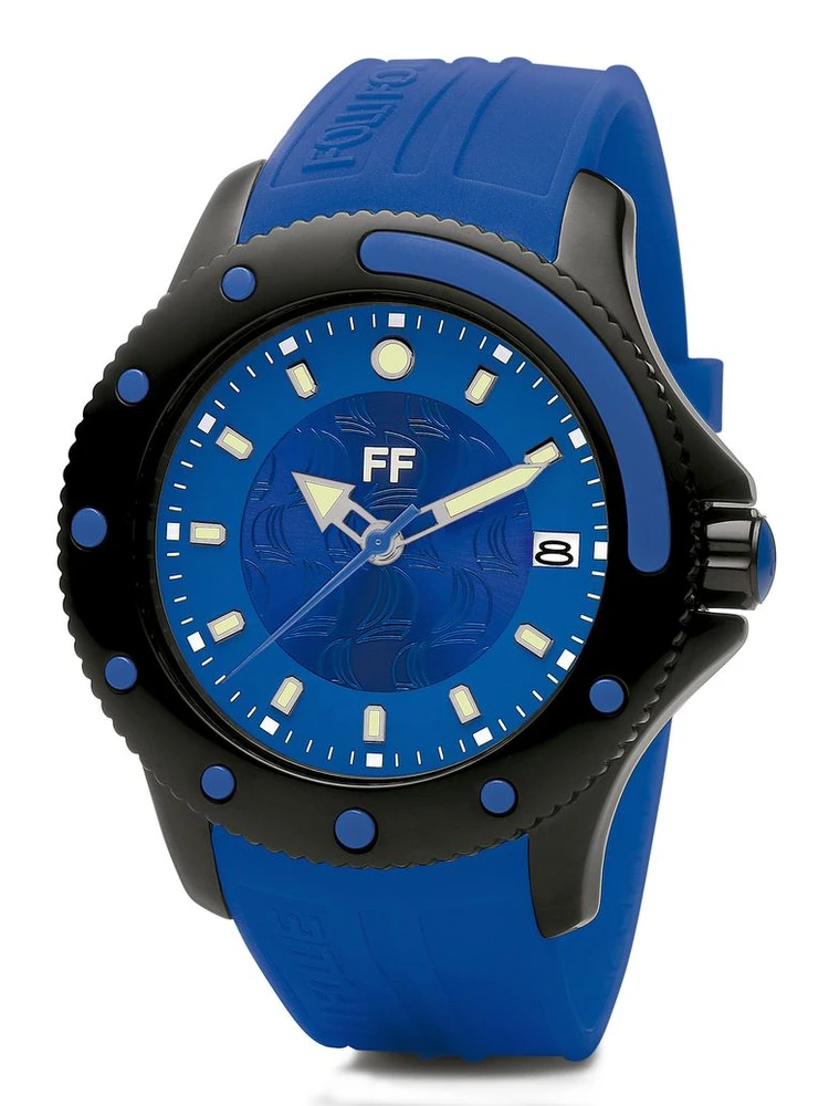 Blue Synthetic Sport Watch