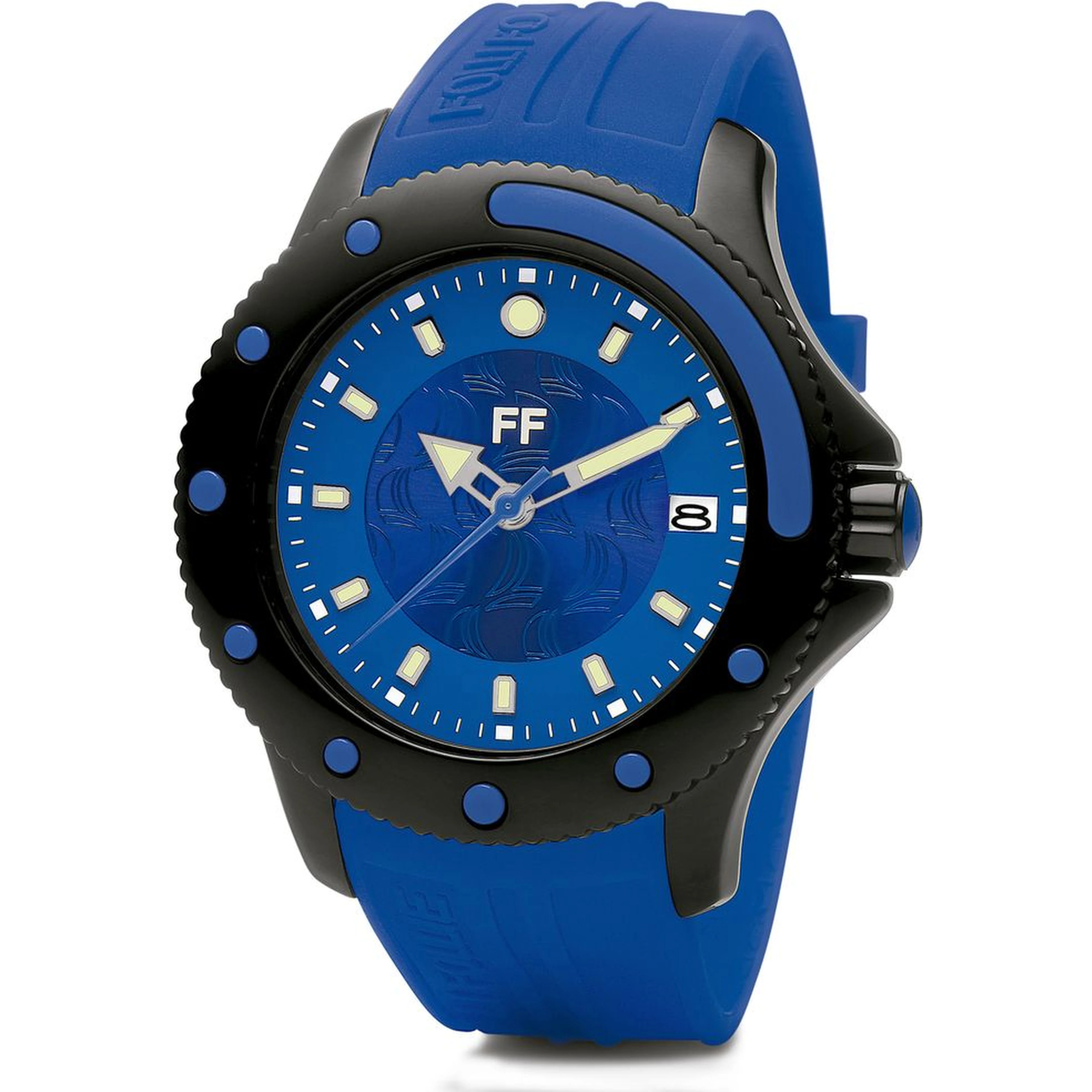 Blue Synthetic Sport Watch
