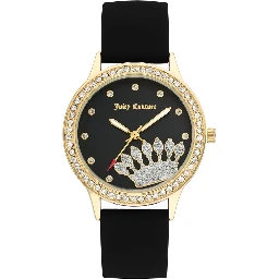 Black Synthetic Dress Watch