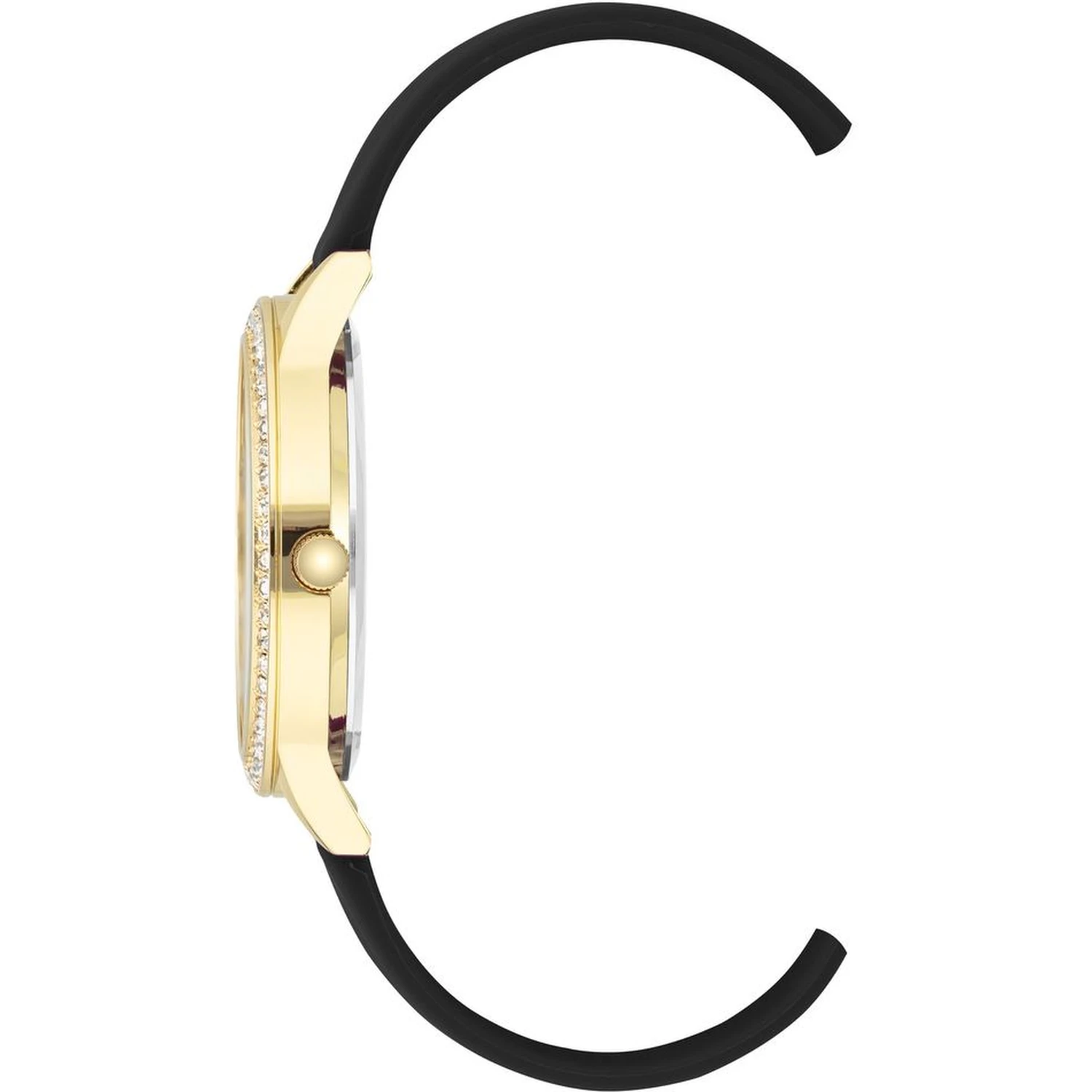 Black Synthetic Dress Watch