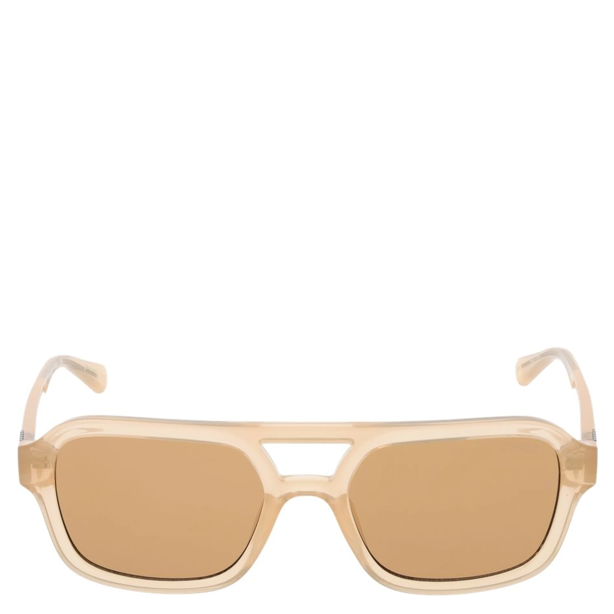 Beige Plastic Sunglasses