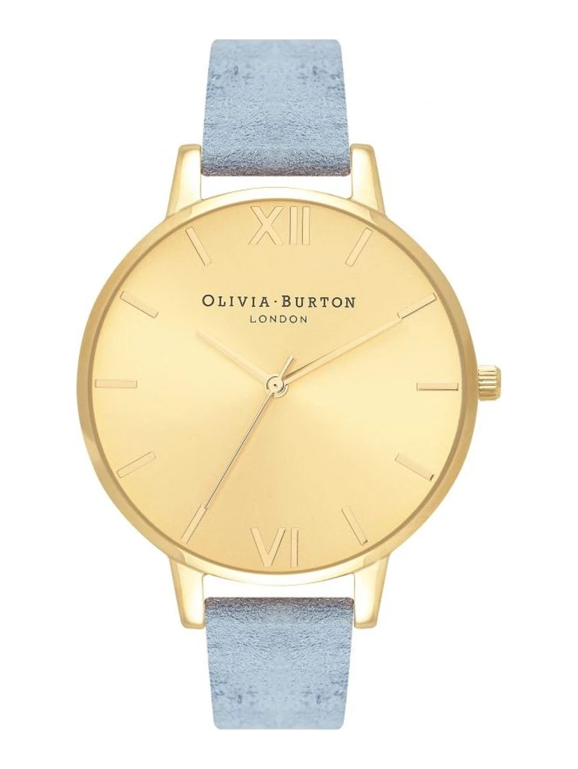 Blue Artificial Leather Dress Watch