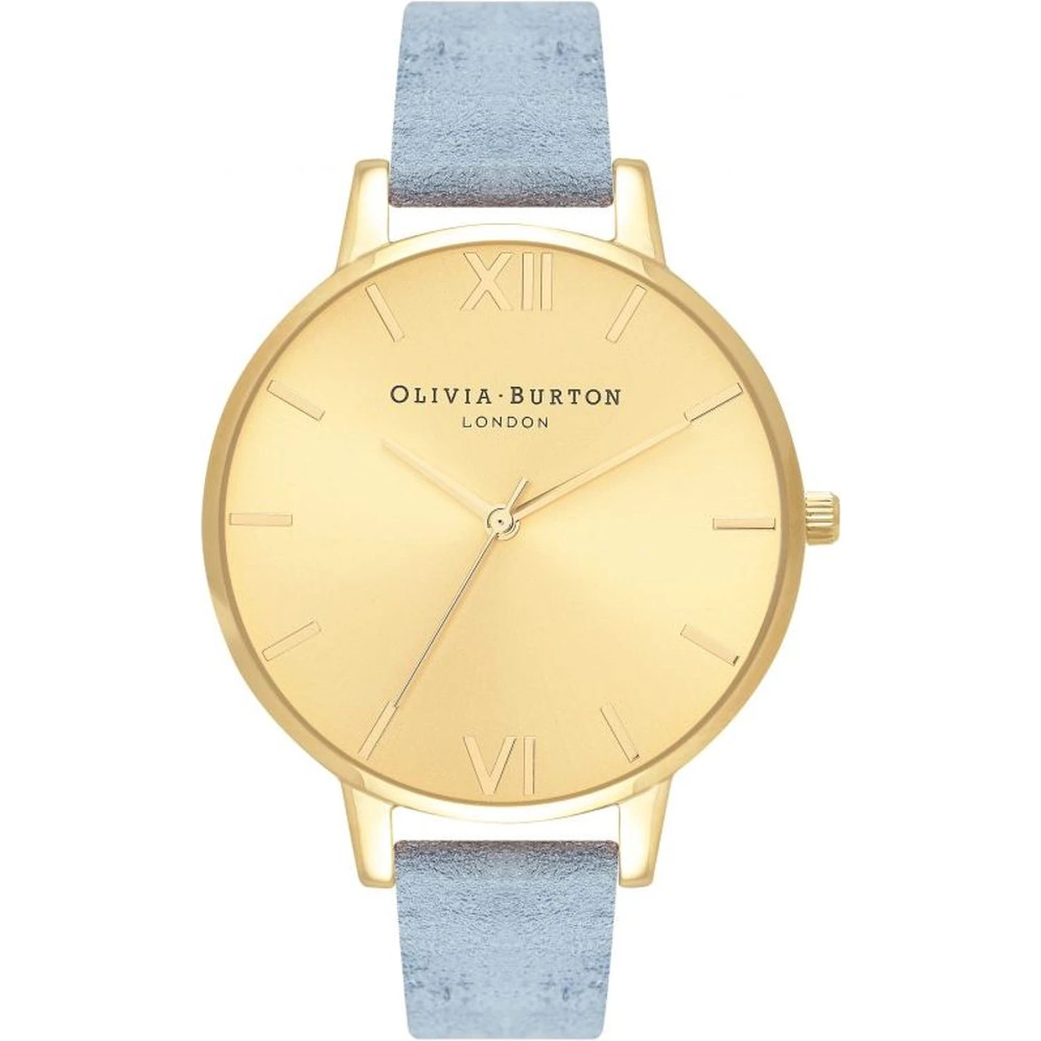 Blue Artificial Leather Dress Watch