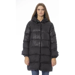 Black Nylon Jacket Coat