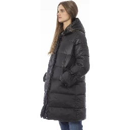 Black Nylon Jacket Coat