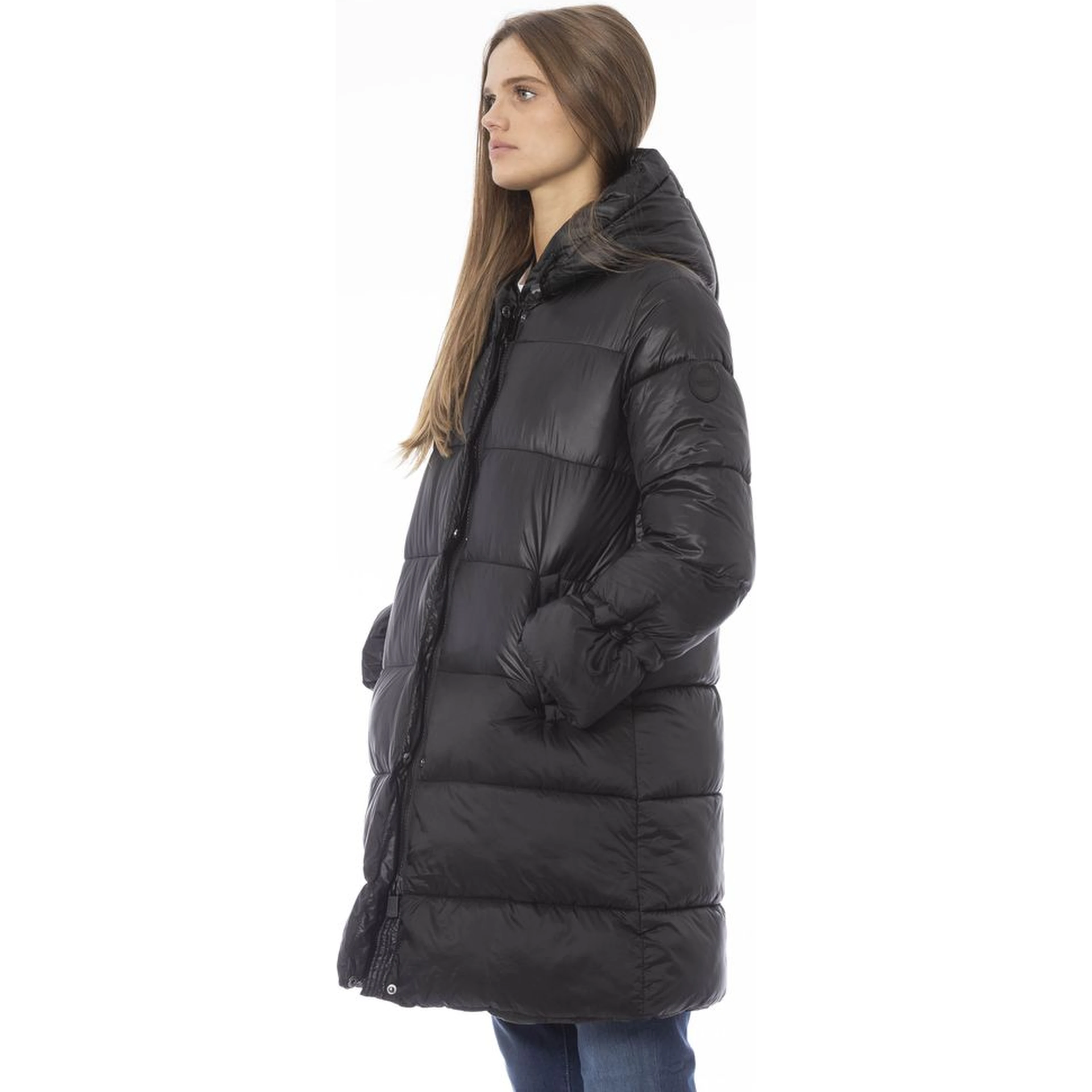 Black Nylon Jacket Coat