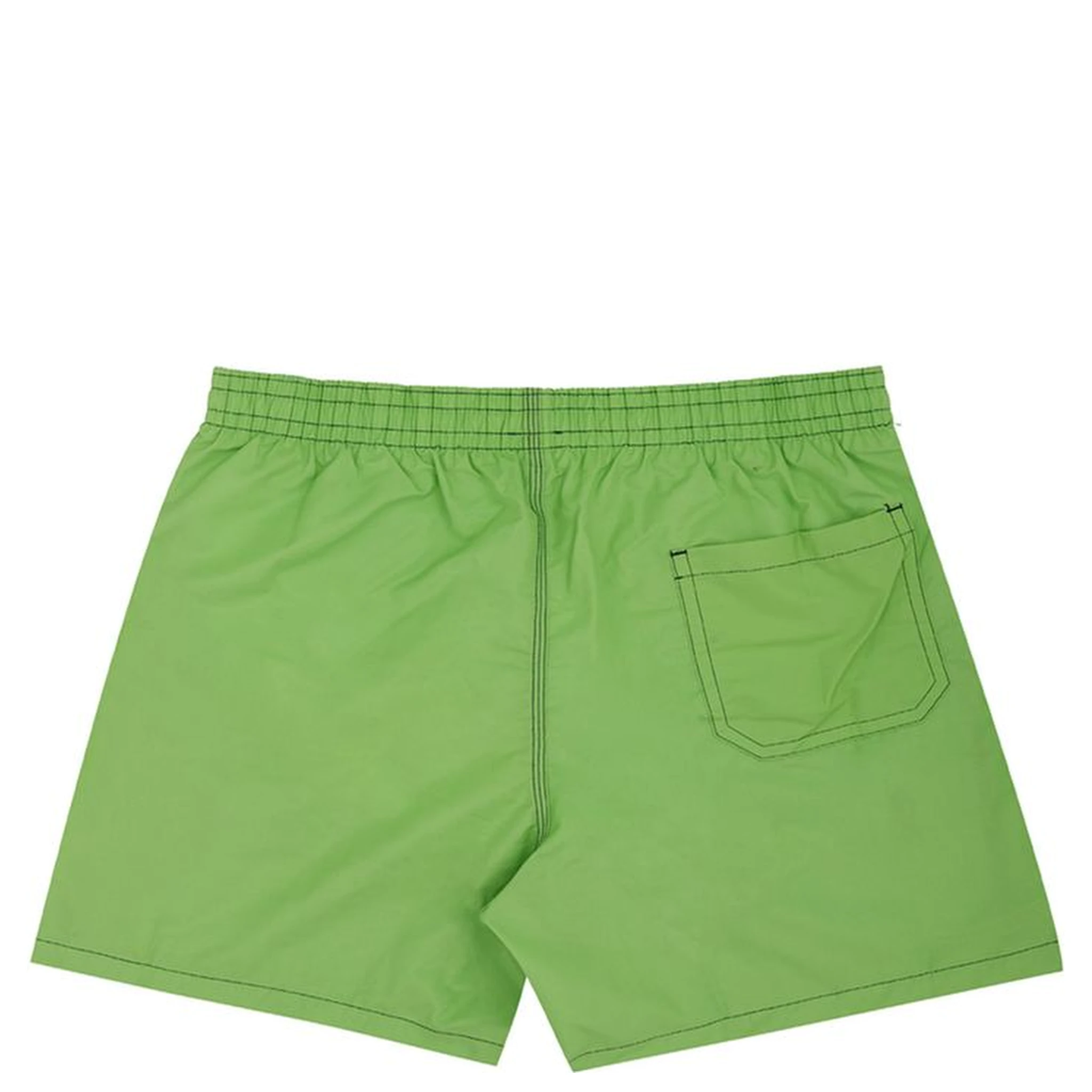 Green Polyester Swim Shorts