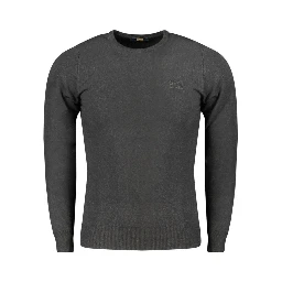 Black Polyester Sweater