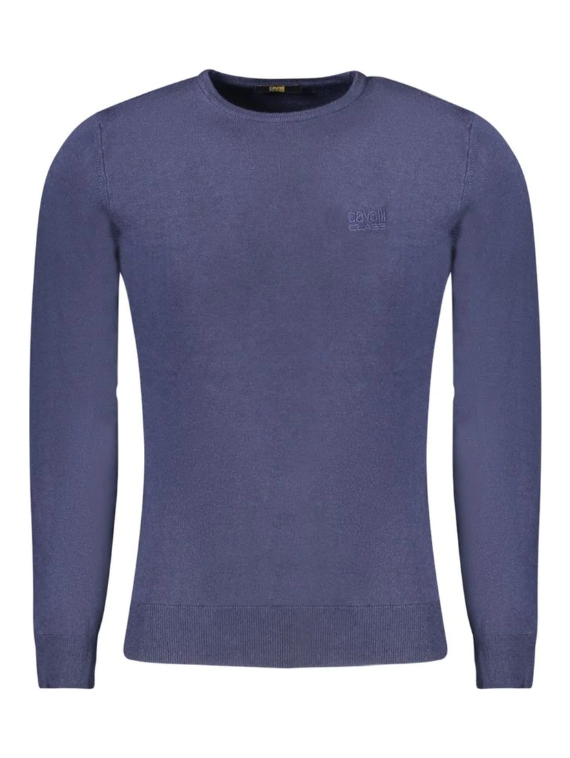 Blue Polyester Sweater