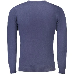 Blue Polyester Sweater