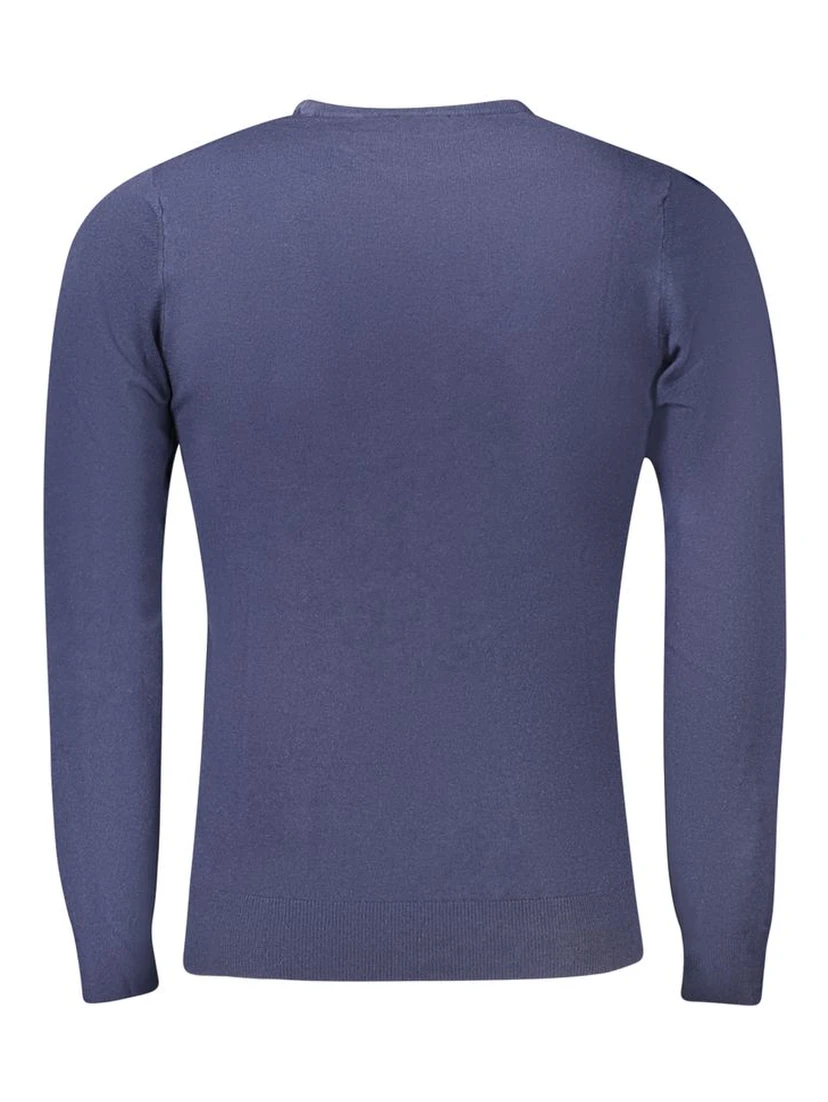 Blue Polyester Sweater
