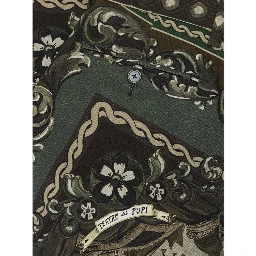 Green Cotton Casual Pants