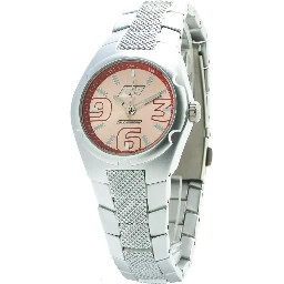 Silver Polycarbonate Dress Watch