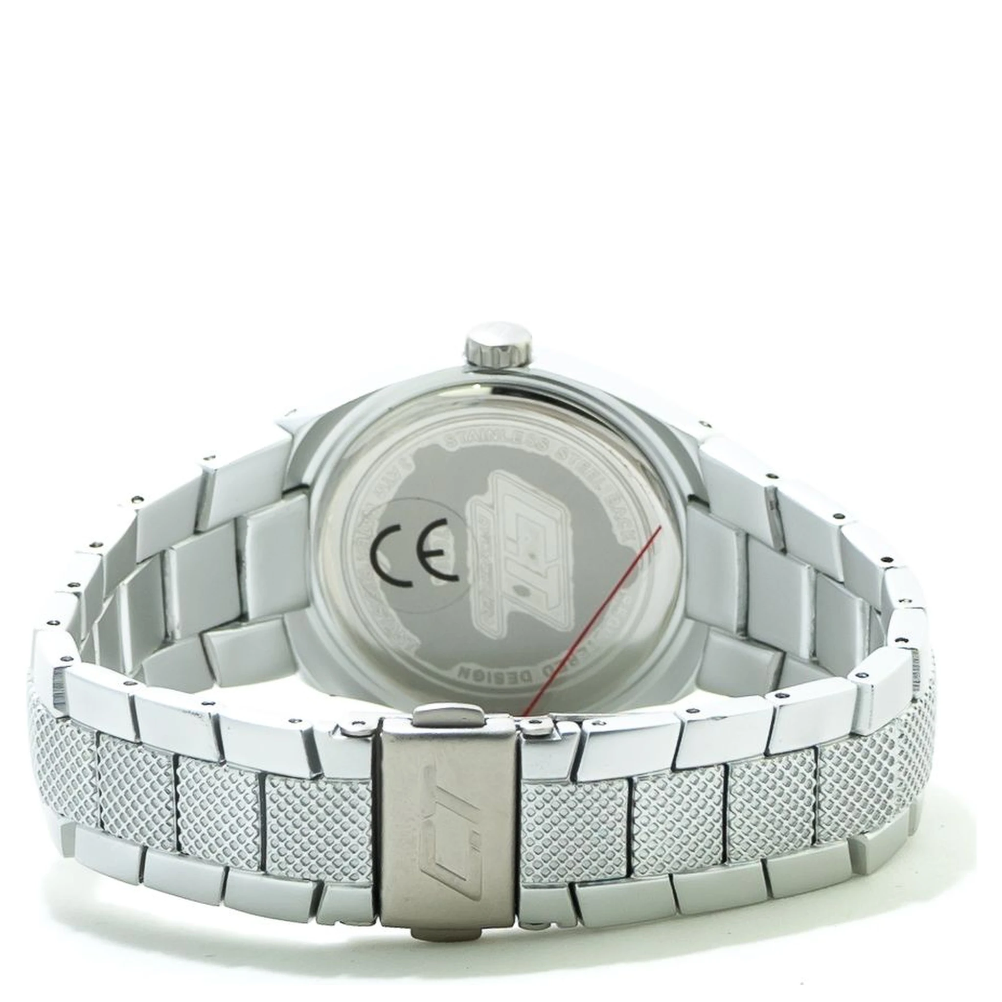 Silver Polycarbonate Dress Watch