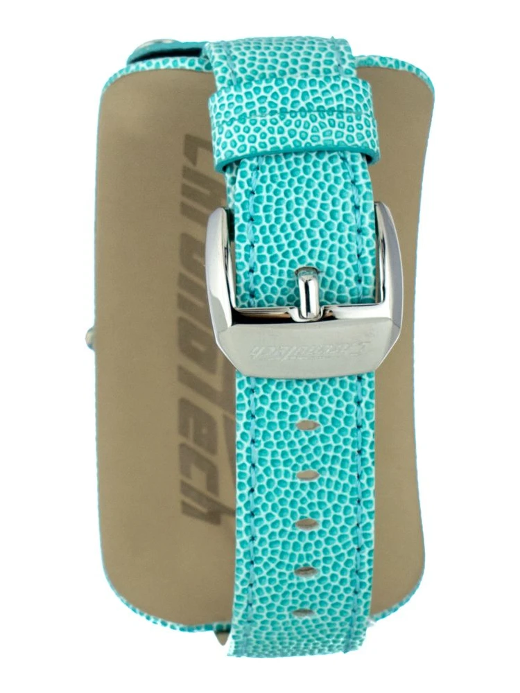 ساعة يد رسمية من الجلد الأزرق alternative