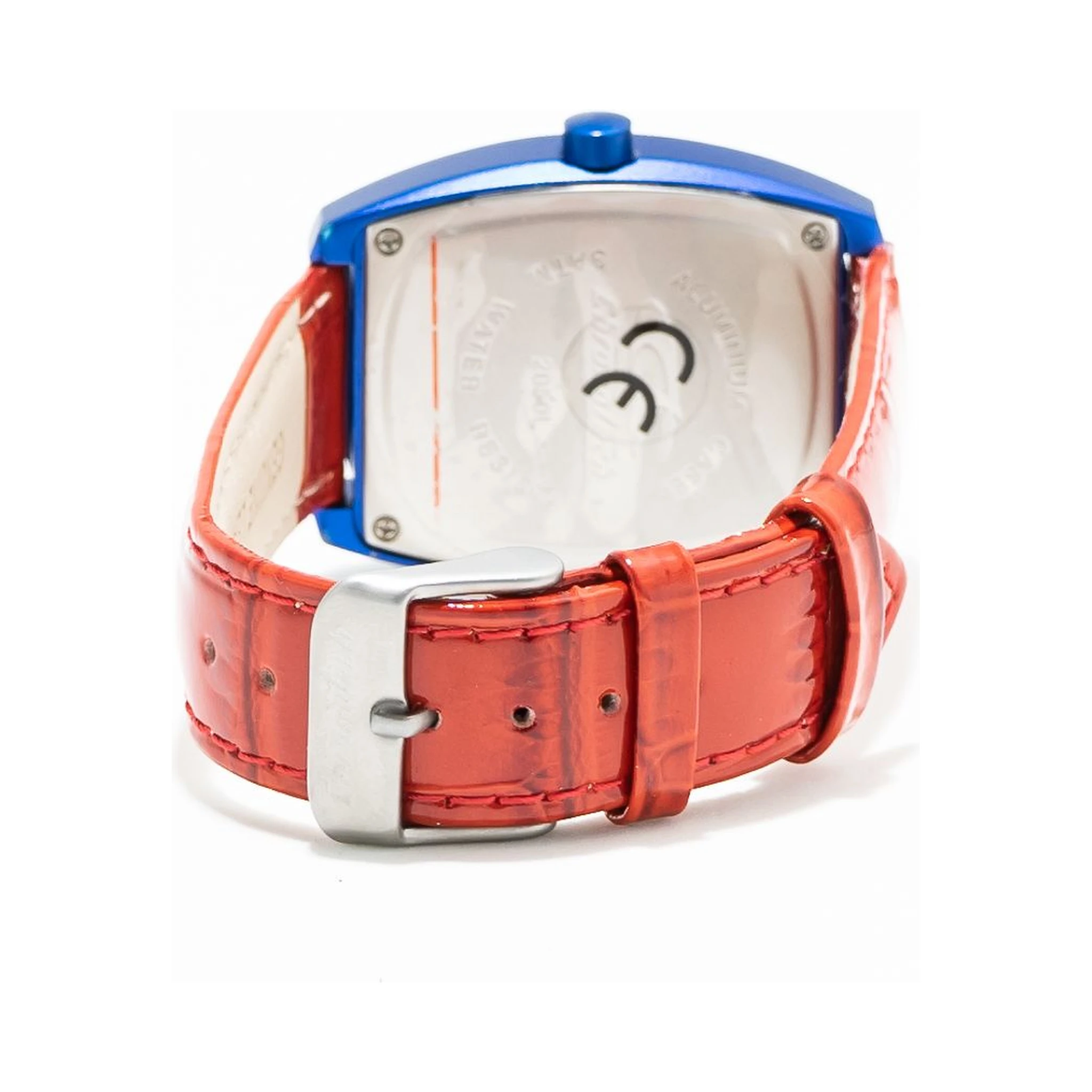 Red Leather Dress Watch