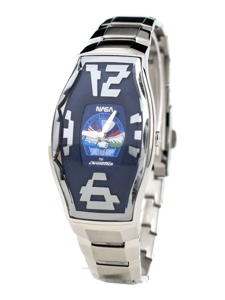 ساعة يد رسمية من الفولاذ المقاوم للصدأ الفضي