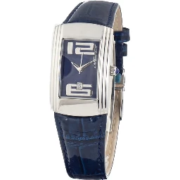 Blue Leather Dress Watch