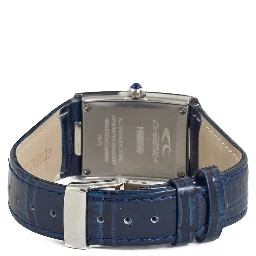 Blue Leather Dress Watch