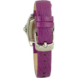 Purple Leather Dress Watch