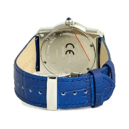 Blue Leather Dress Watch