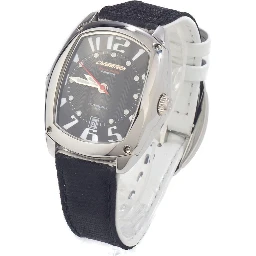Black Leather Dress Watch