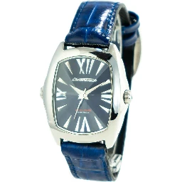 Black Leather Dress Watch