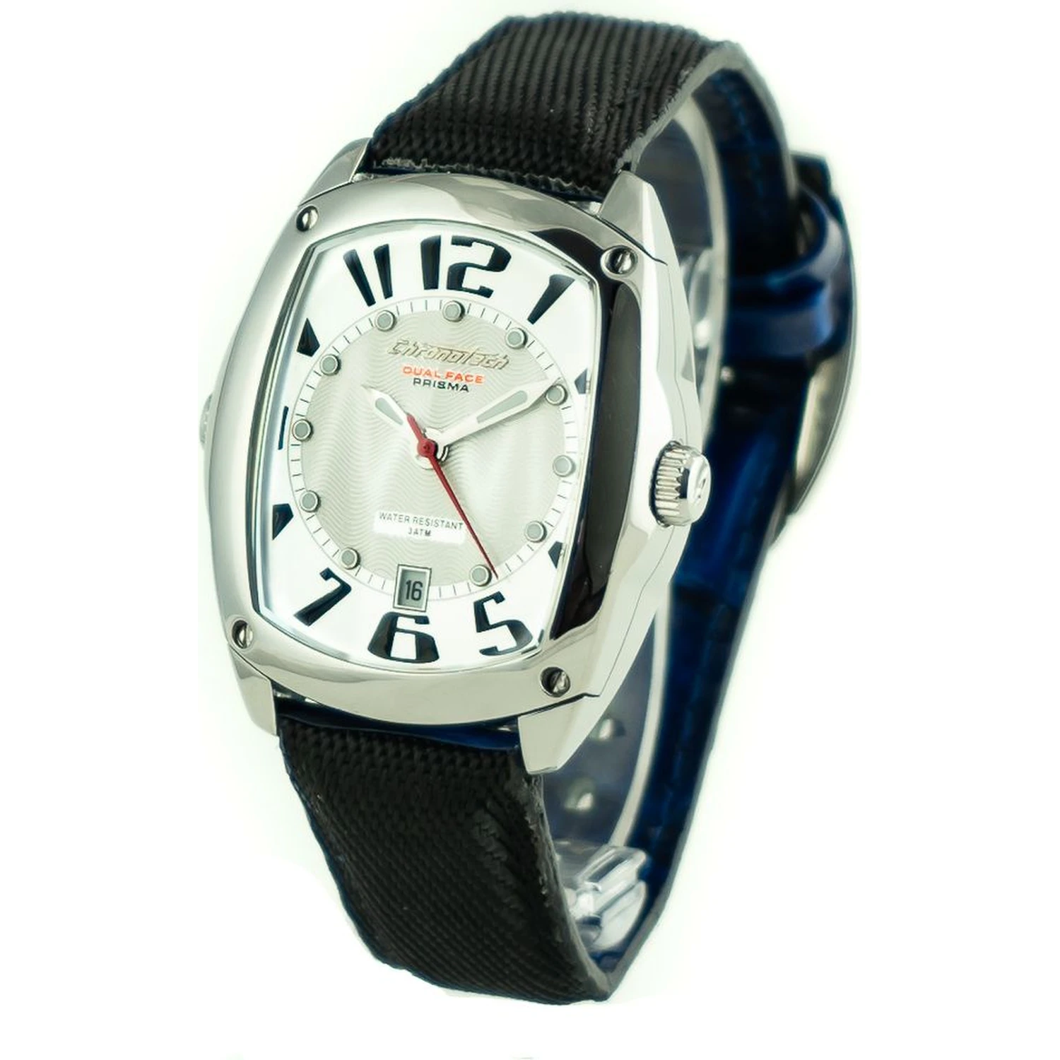 Black Leather Dress Watch
