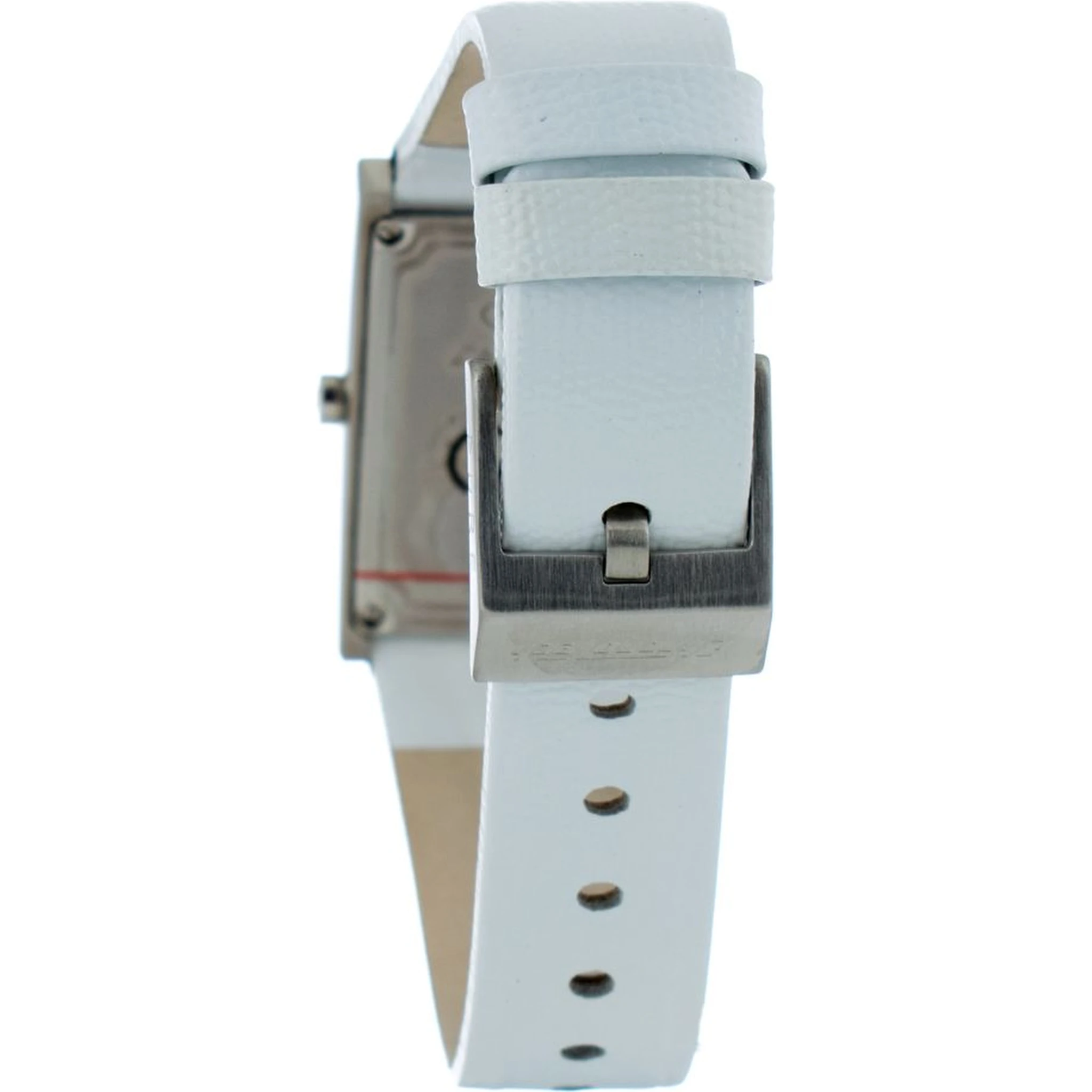 White Leather Dress Watch