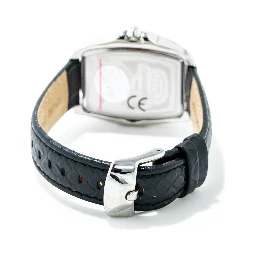 Black Leather Dress Watch