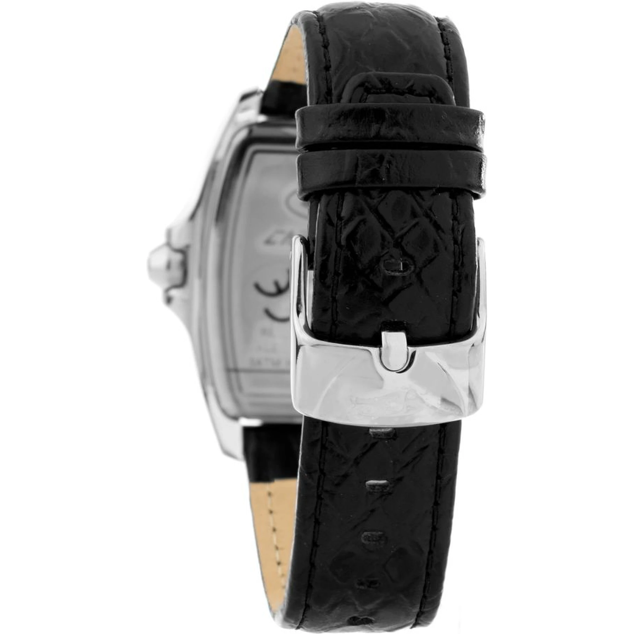 Black Leather Dress Watch