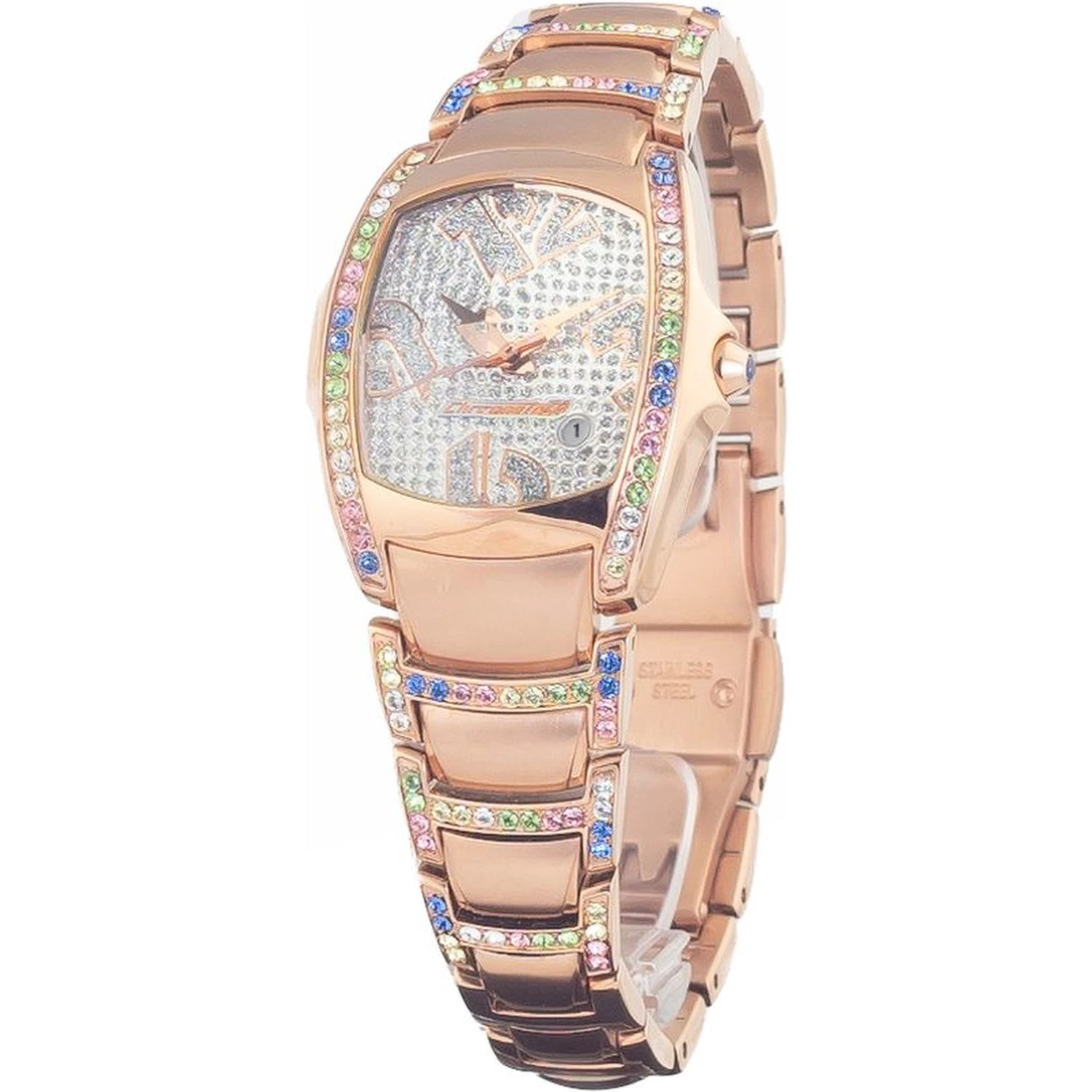 Multicolor Stainless Steel Dress Watch