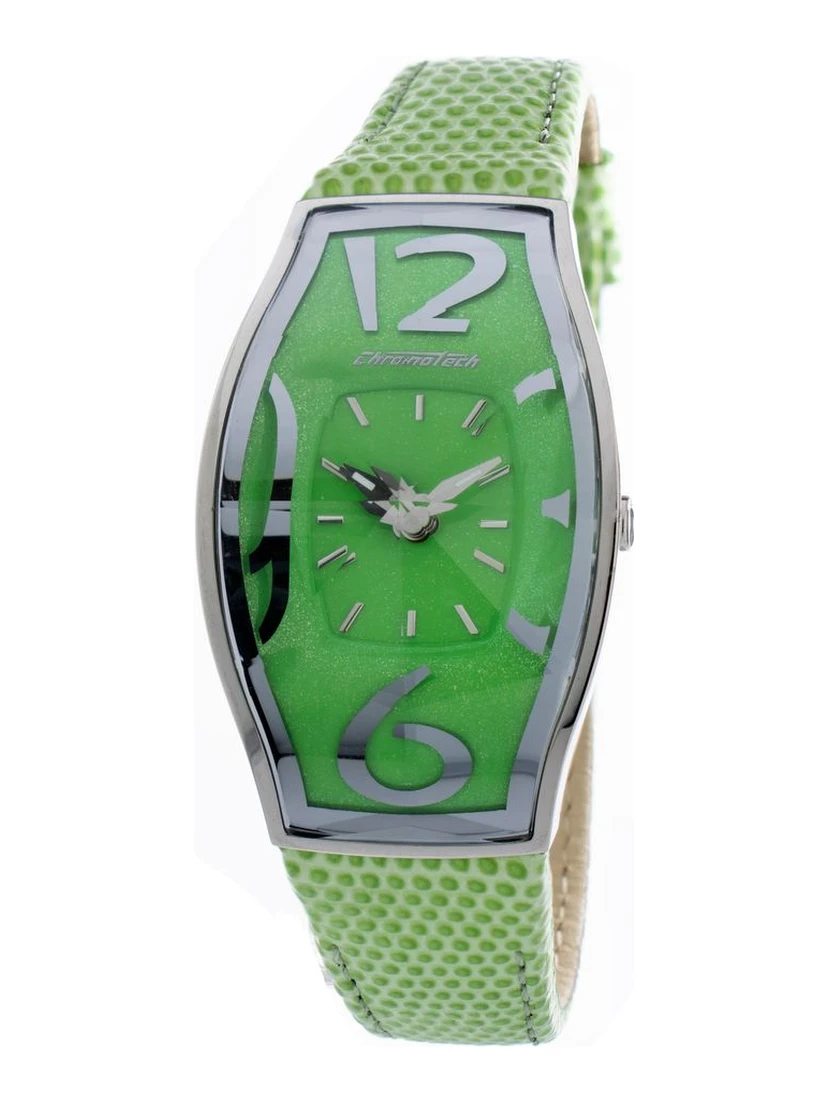 Green Leather Dress Watch