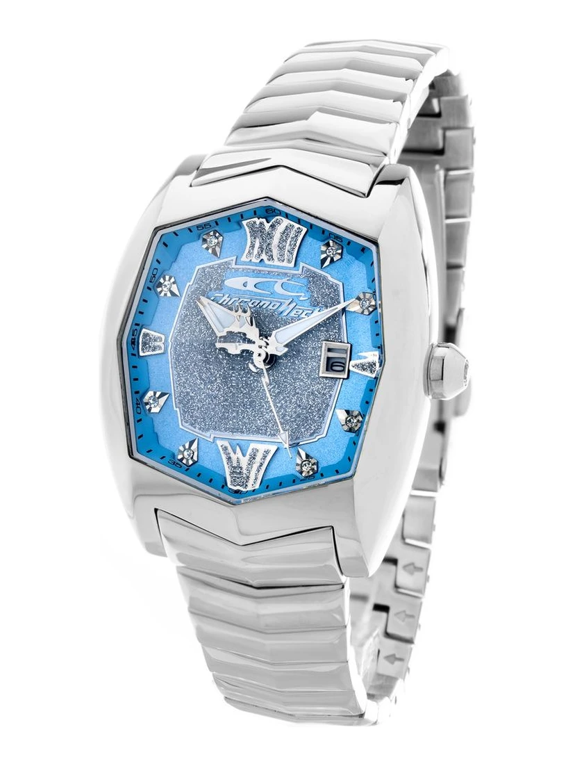 ساعة يد رسمية من الفولاذ المقاوم للصدأ الفضي