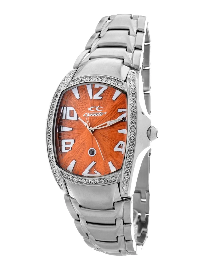 ساعة يد رسمية من الفولاذ المقاوم للصدأ الفضي