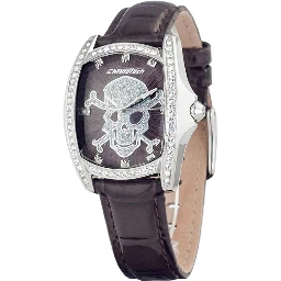 Black Leather Dress Watch