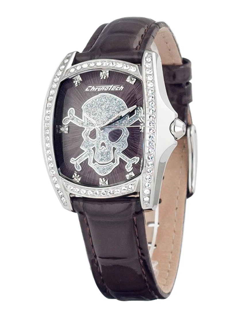 ساعة يد رسمية من الجلد الأسود