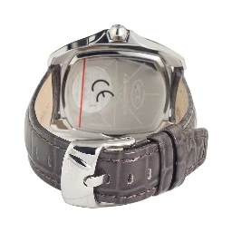 Black Leather Dress Watch