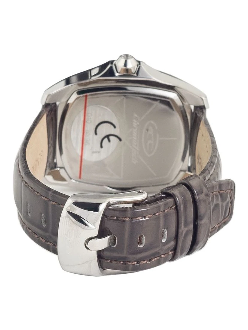 ساعة يد رسمية من الجلد الأسود